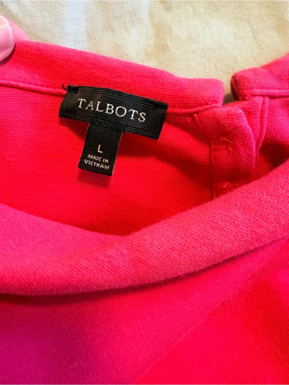 Talbots Hot Pink Crewneck Sweater